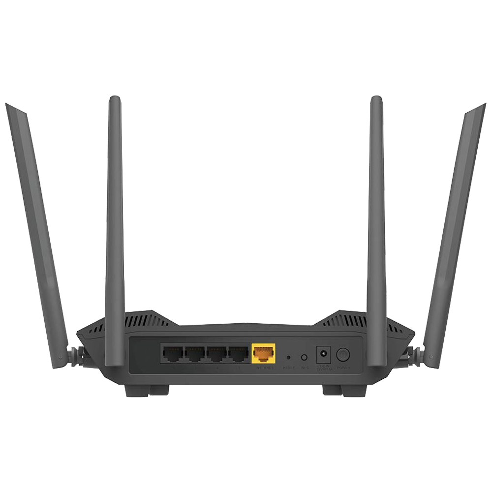 D Link Dual Band 1500 Mbps Wi Fi Router 4 Antennas 4 LAN Ports Unprecedented Network Efficiency DIR X1560 AX1500 Black